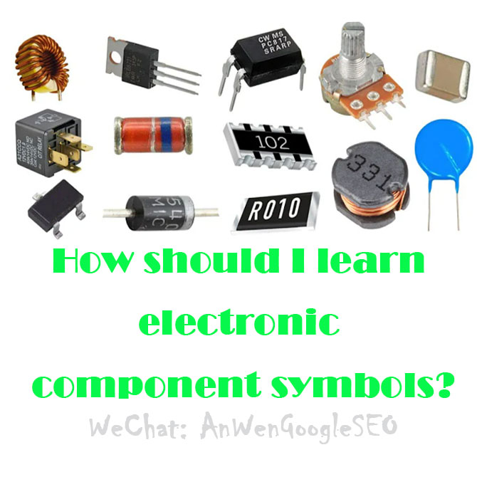 How should I learn electronic component symbols?