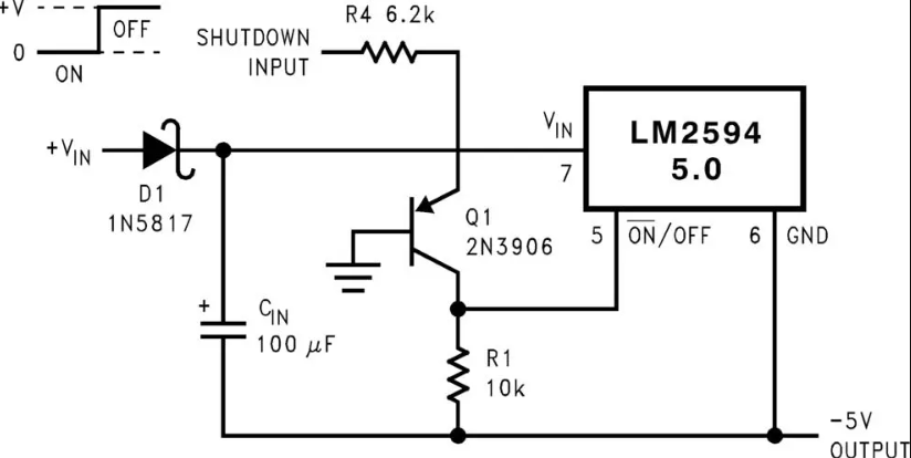 How do the overheat protection and short circuit protection functions of LM2594 work?