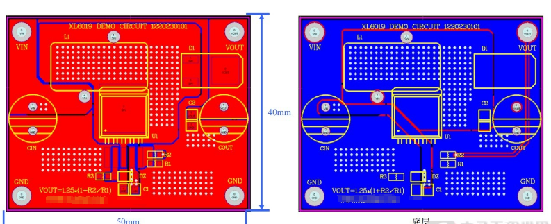 XL6019 boost voltage stabilization solution test integrated circuit diagram - XL6019 PCB file - xl6019e1 pin definition