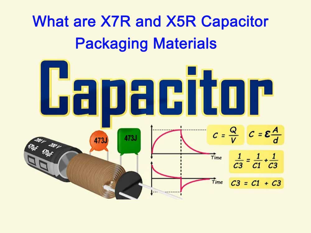 What are X7R and X5R capacitor packaging materials?