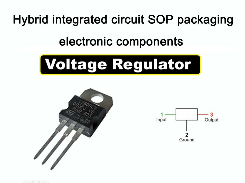 Hybrid integrated circuit SOP packaging electronic components
