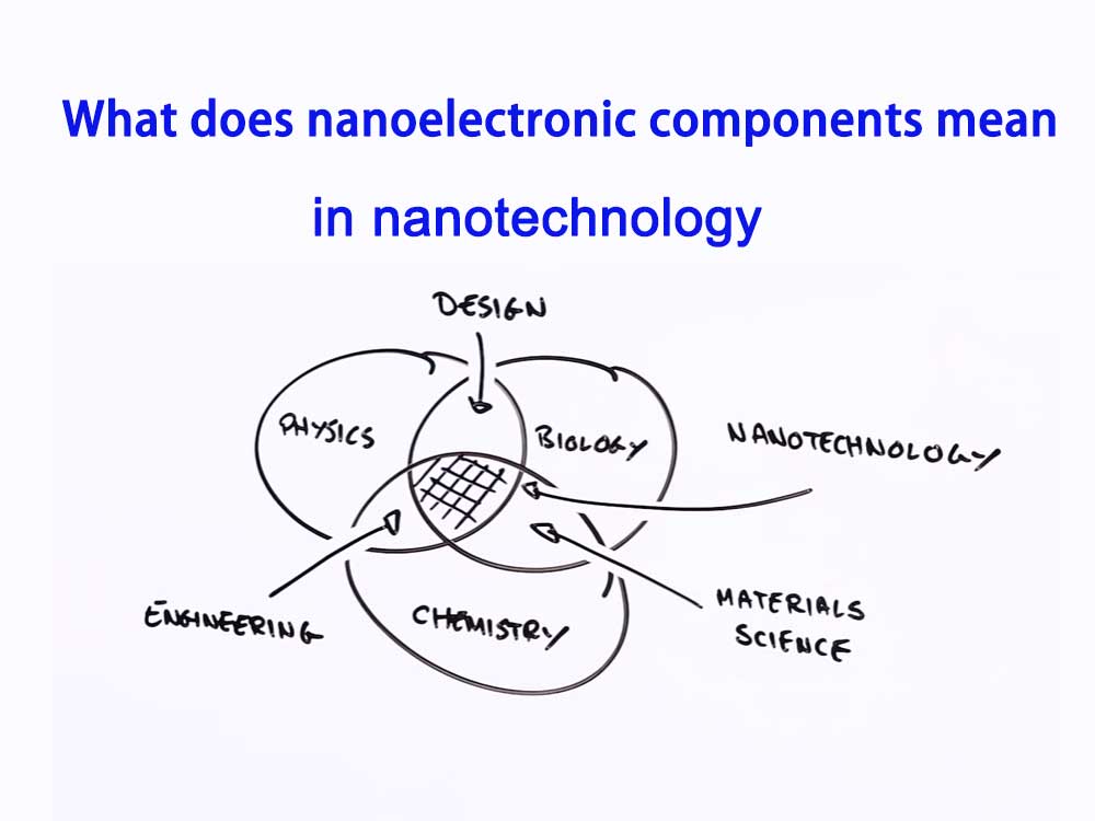 What does nanoelectronic components mean in nanotechnology?